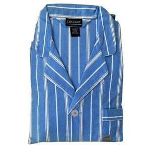 Vintage Diplomat Pajamas Striped Flannel 2 Piece Size Large